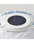 SOLVINDEN LED Solar-Powered Pendant Lamp Outdoor Oval/Blue Stripe 19" 43 cm