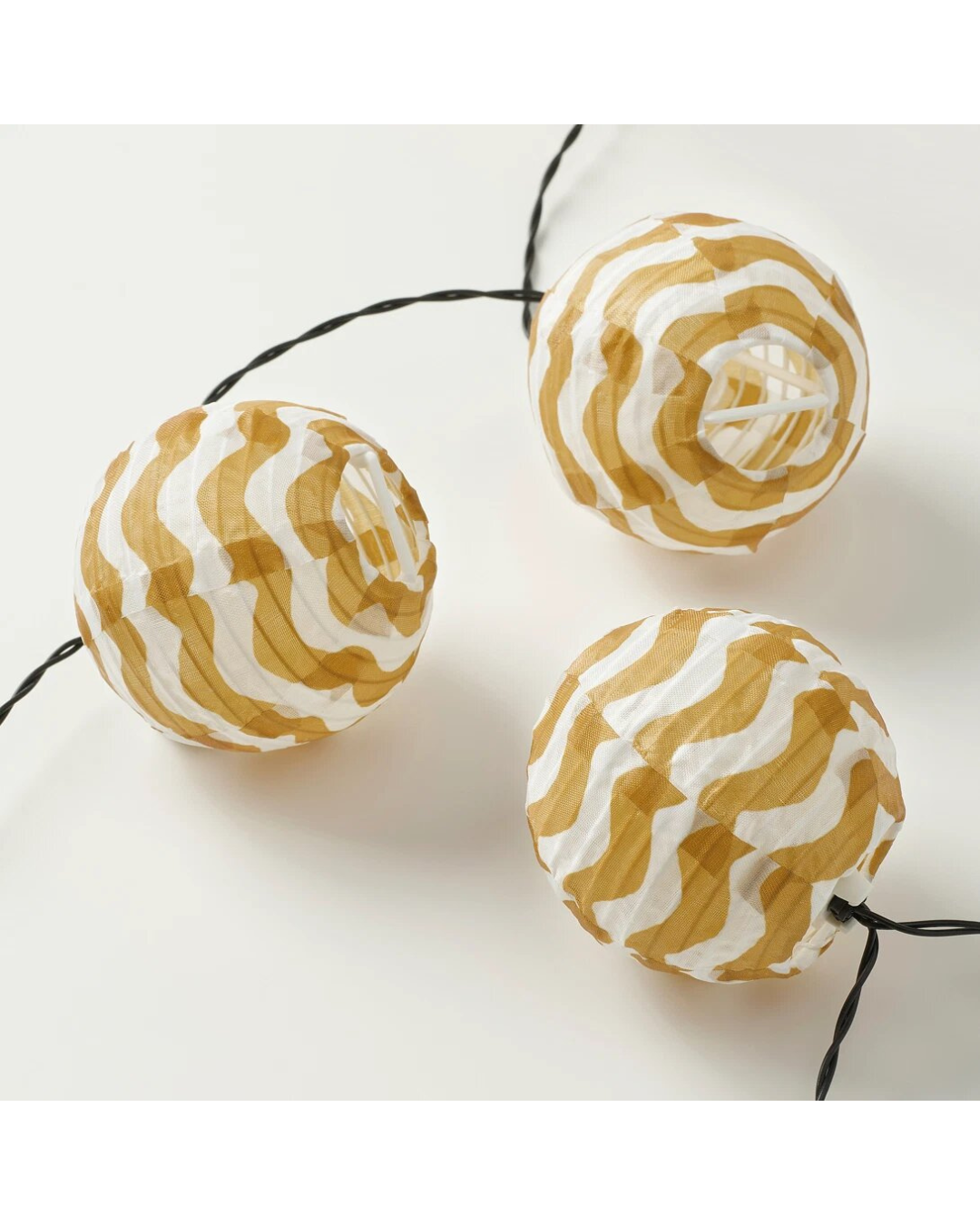 SOLVINDEN LED Lighting Chain 12 Lights Outdoor Battery Operated Yellow NEW