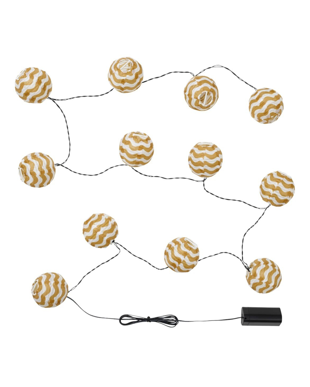 SOLVINDEN LED Lighting Chain 12 Lights Outdoor Battery Operated Yellow NEW