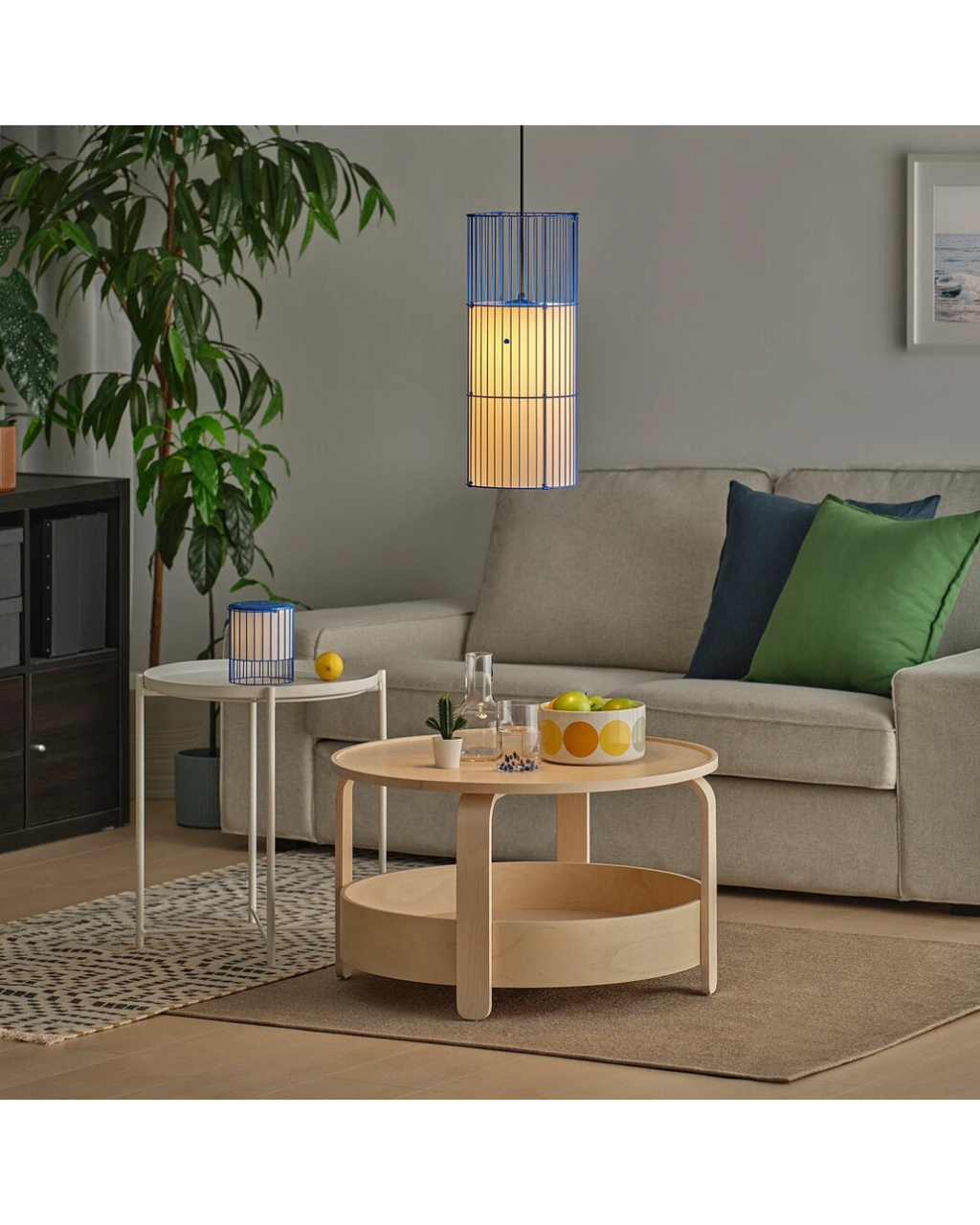 SOLVINDEN Pendant Lamp — Blue, 48 cm