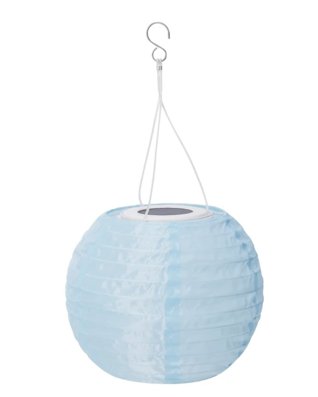 SOLVINDEN LED Solar-Powered Pendant Lamp Outdoor Globe Light Blue 22 cm NEW