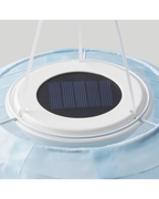 SOLVINDEN LED Solar-Powered Pendant Lamp, Outdoor/Oval Light Blue 17", 43cm