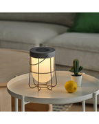 SOLVINDEN Solar-Powered Table Lamp — Grey, 18 cm