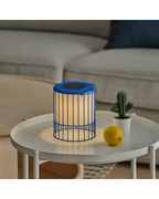 SOLVINDEN Solar-Powered Table Lamp — Blue, 15 cm