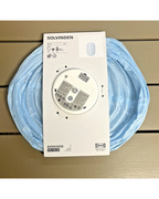 SOLVINDEN LED Solar-Powered Pendant Lamp, Outdoor/Oval Light Blue 17", 43cm