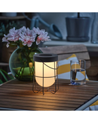 SOLVINDEN Solar-Powered Table Lamp — Grey, 18 cm