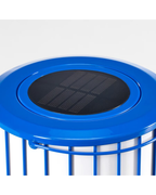 SOLVINDEN Solar-Powered Table Lamp — Blue, 15 cm