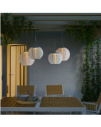 SOLVINDEN LED Solar-Powered Pendant Lamp Outdoor Globe Light Blue 22 cm NEW