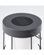 SOLVINDEN Solar-Powered Table Lamp — Grey, 18 cm