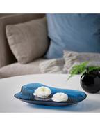 HÄCKPOPPEL Decorative Bowl — Blue, 24 cm