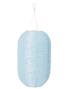 SOLVINDEN LED Solar-Powered Pendant Lamp, Outdoor/Oval Light Blue 17", 43cm