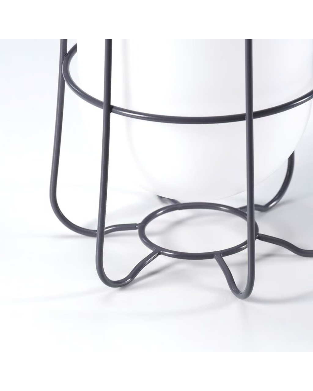 SOLVINDEN Solar-Powered Table Lamp — Grey, 18 cm