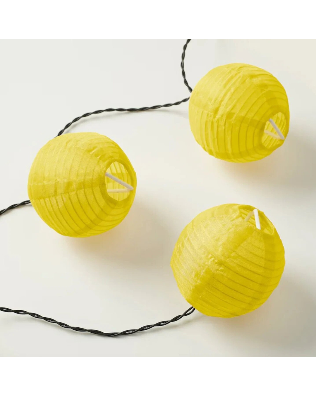 SOLVINDEN LED Lighting Chain 12 Lights Outdoor Battery Operated Yellow NEW