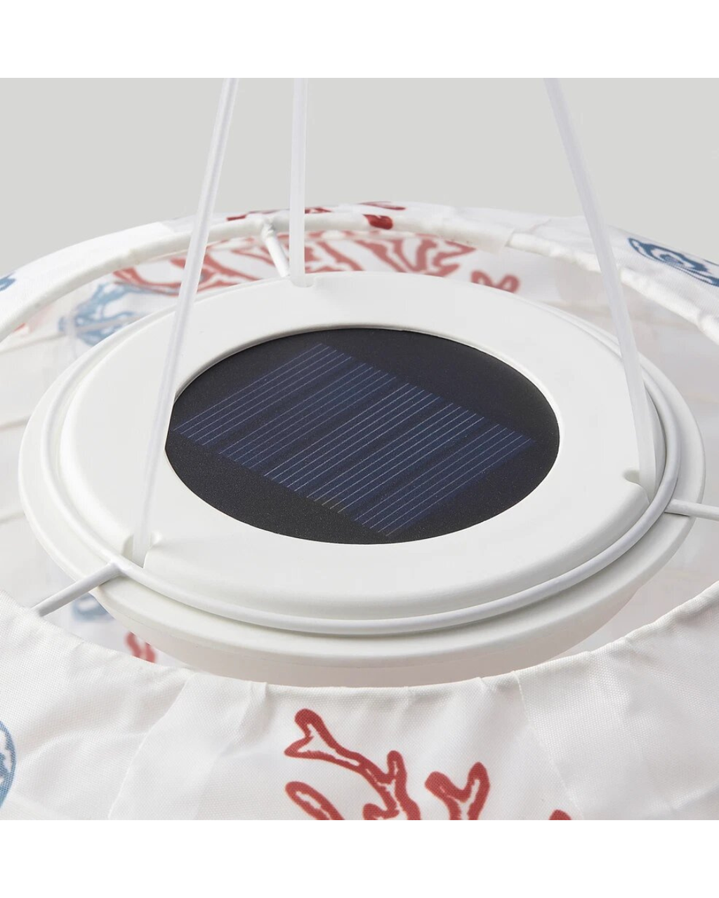 SOLVINDEN LED Solar-Powered Pendant Lamp, Outdoor Oval/Coral Pattern, 24" , 60cm