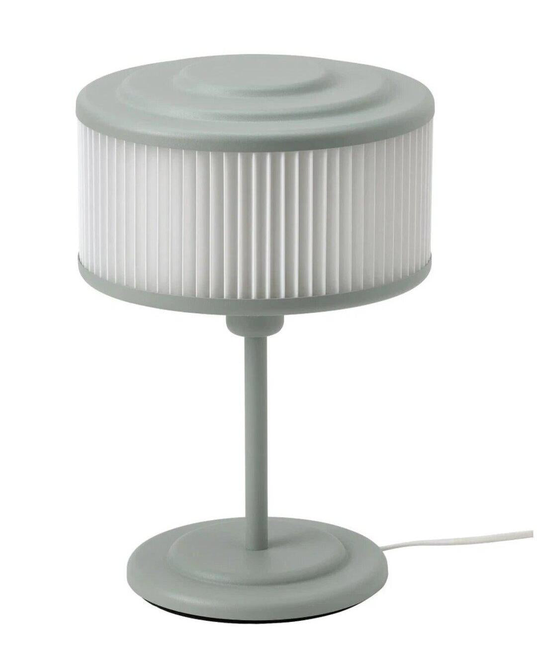 IKEA REMTANG Table Lamp Shade – Grey Green, 37 cm