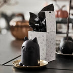 IKEA  KUSTFYR Halloween Unscented Candle – Cat Black, 12 cm