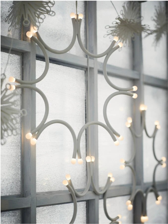 IKEA FRÖJDA LED Pendant Lamp – Snowflake White | Battery Operated