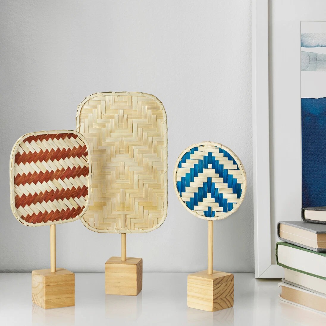 IKEA KALKKÄRR Decoration – Set of 3, Bamboo / Pine