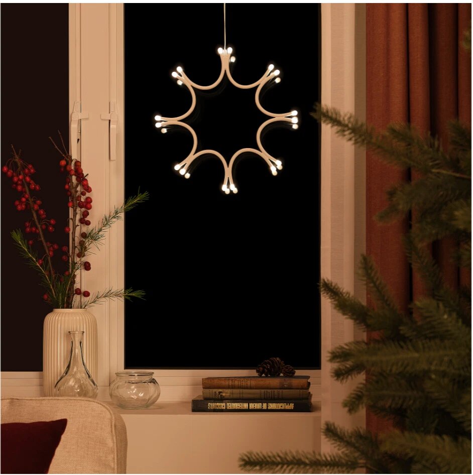 IKEA FRÖJDA LED Pendant Lamp – Snowflake White | Battery Operated